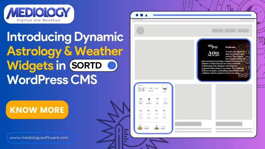 New Astrology Widget & Weather Widget for WordPress CMS